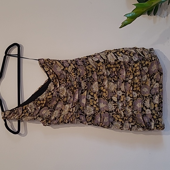 ZARA One Shoulder Chiffon Dress - Picture 7 of 8